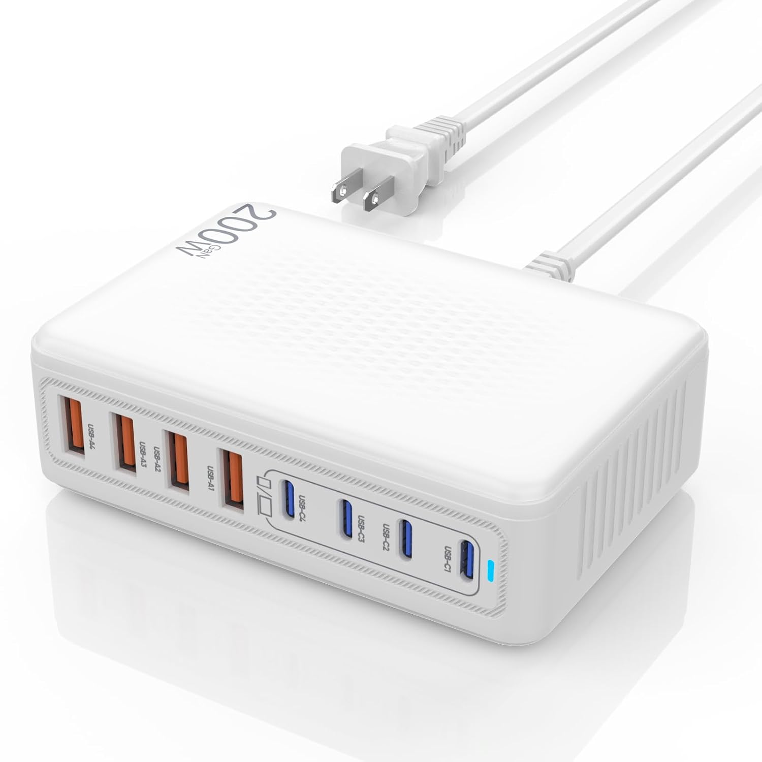 Bloque de Cargador USB C, Cargador Tipo C de 200W Carga Rápida, Est...