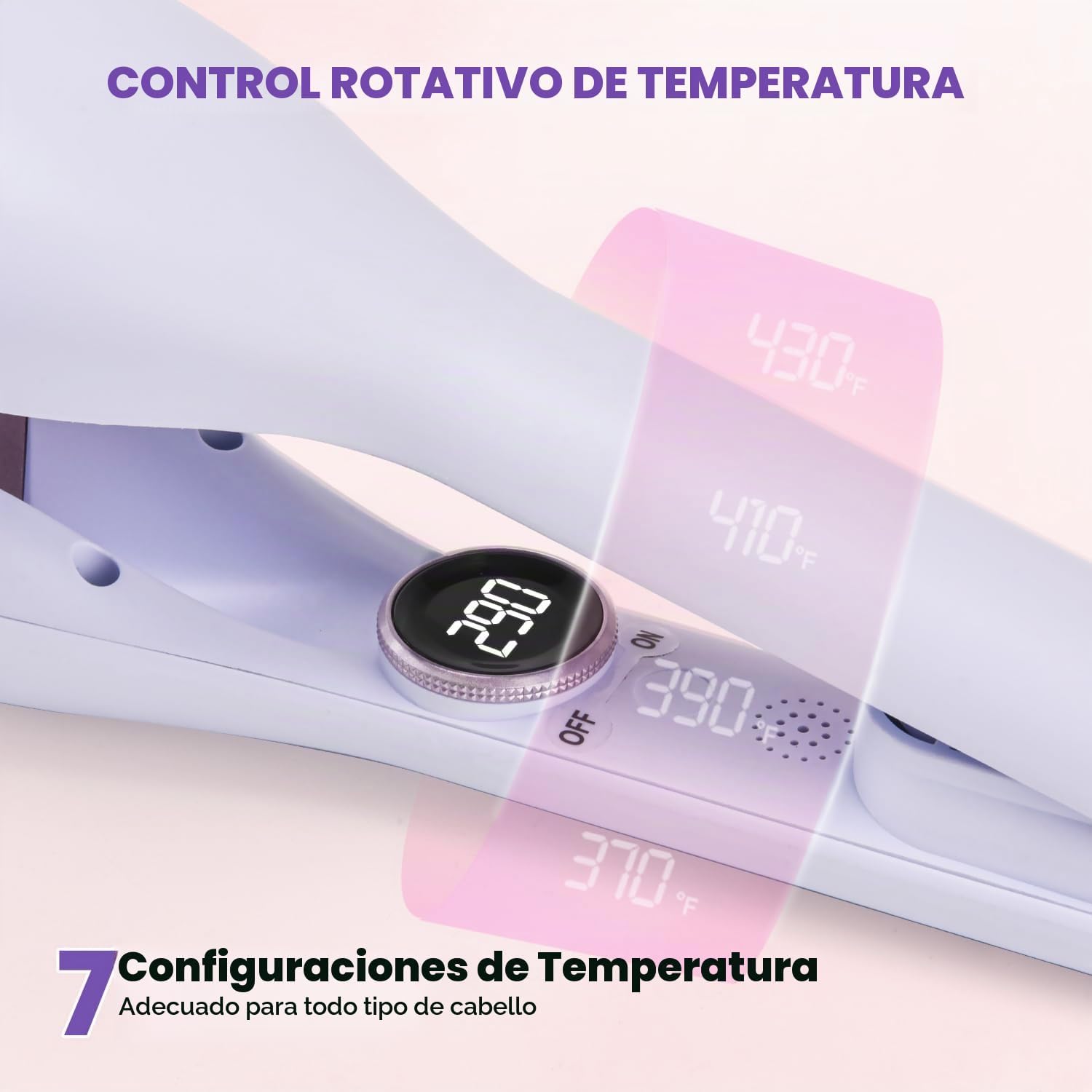 Ondulador de pelo, rizador de doble barril de 1,25 pulgadas, ondas...