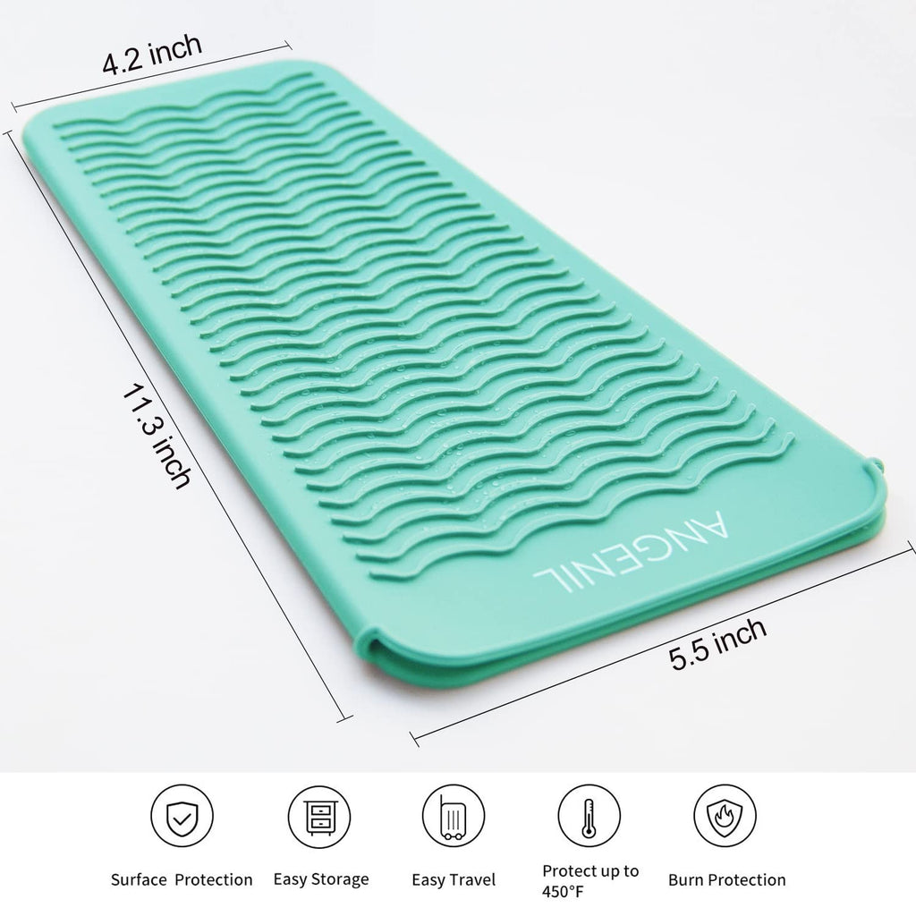ANGENIL - Alfombrilla de silicona resistente al calor para viajes,...