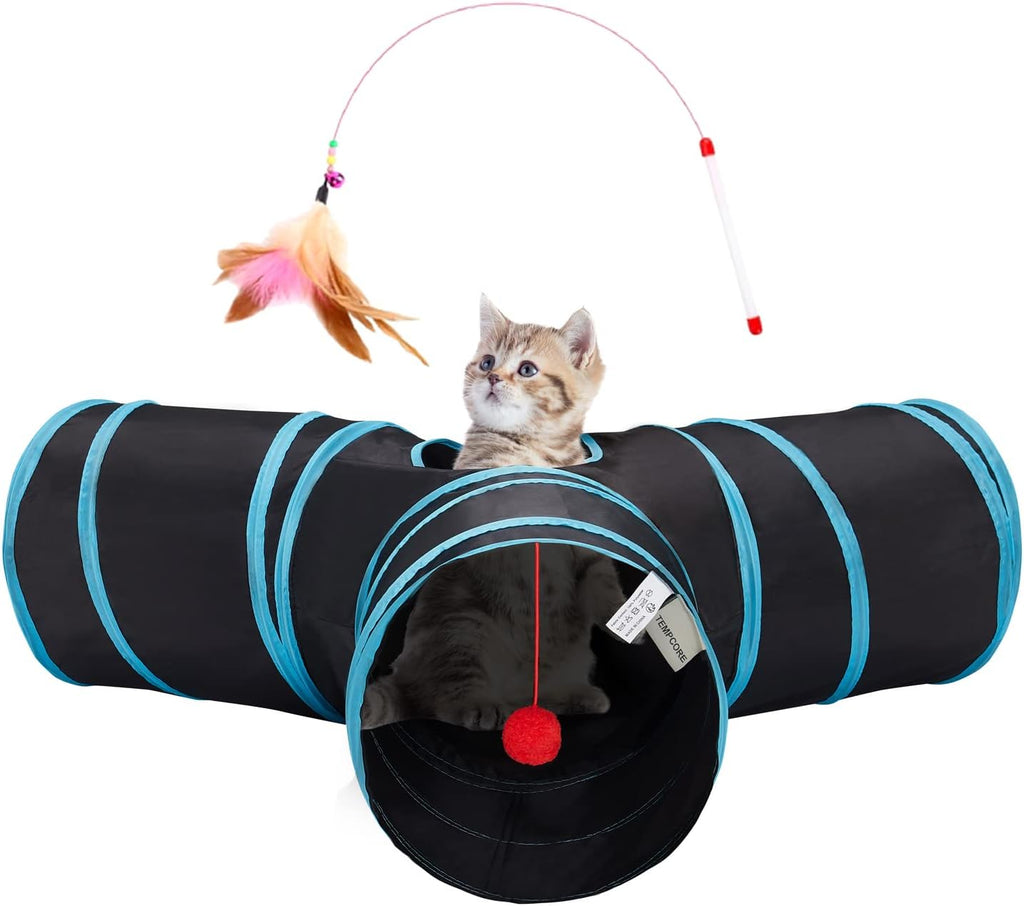 Tempcore Túnel de Gato para Mascotas, Tubo de Juguetes para Gatos d...