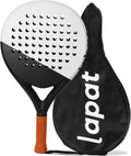 LAPAT Raqueta de pádel con bolsa de cubierta, superficie de carbono...