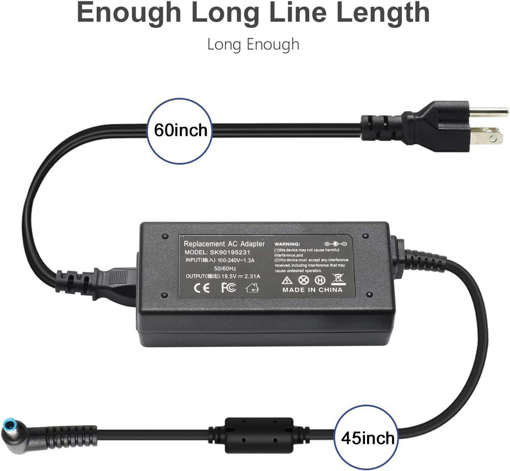 Always-On Safe, cargador de punta azul de 45 W para portátil HP mod...