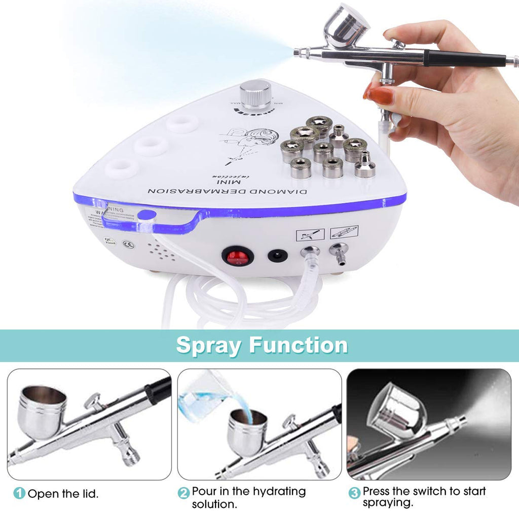 Yofuly - Máquina de microdermoabrasión de diamante con pistola pulv...