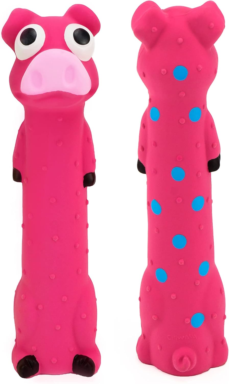 CHIWAVA Paquete de 3 juguetes de látex chirriante de 9 pulgadas par...