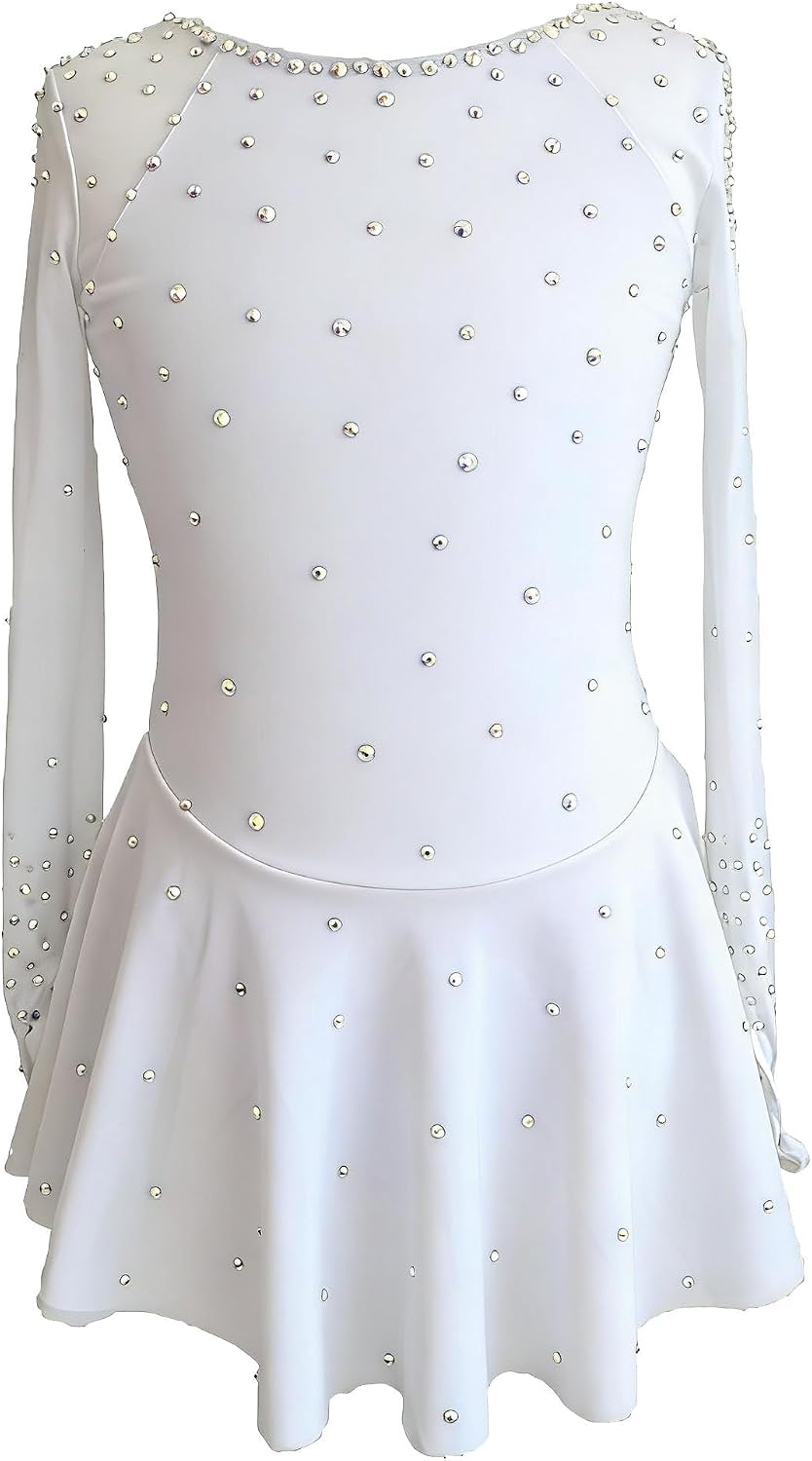 JoyCan Vestido de patinaje artístico Manga larga Poliéster Tamaño p...