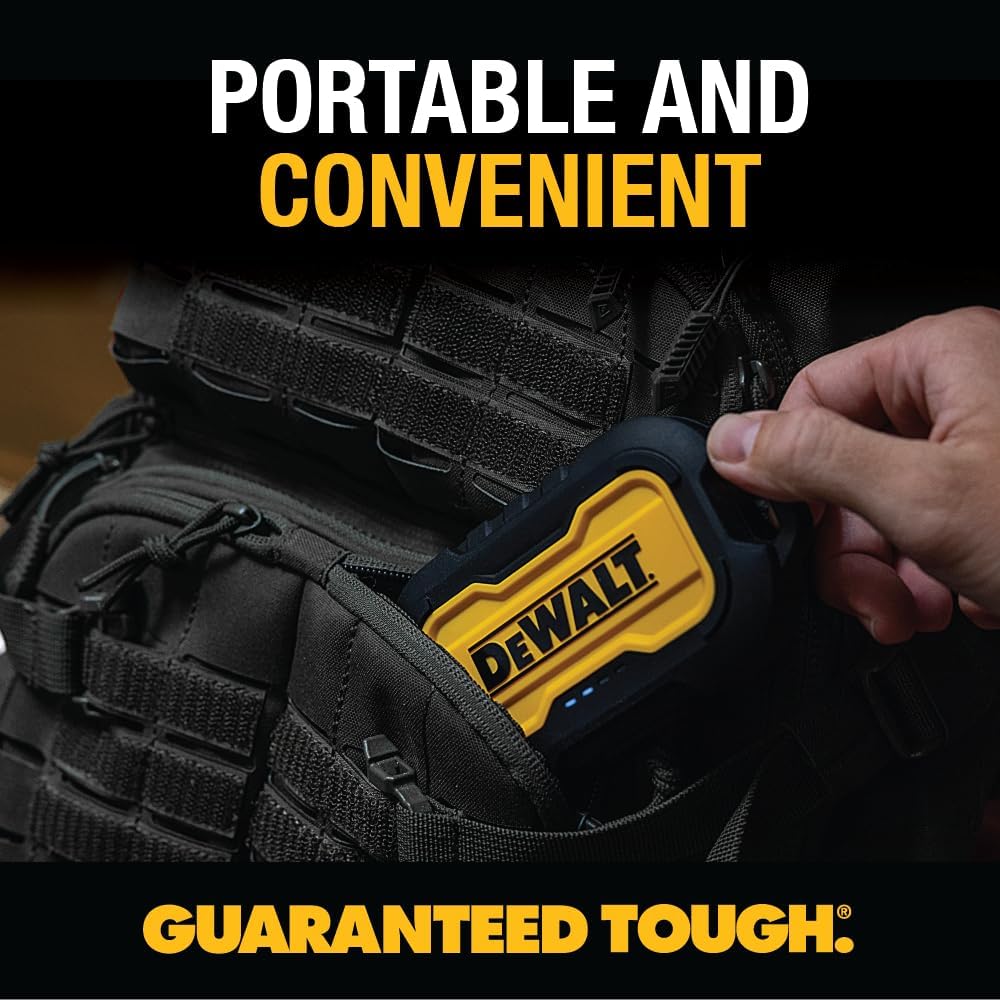 DEWALT Cargador portátil resistente, banco de energía, paquete de b...