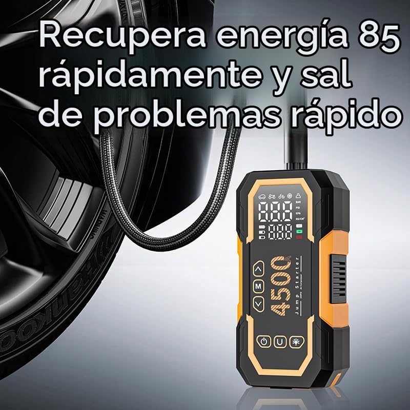 Arrancador portátil de 6000 A con compresor de aire, arrancador de...