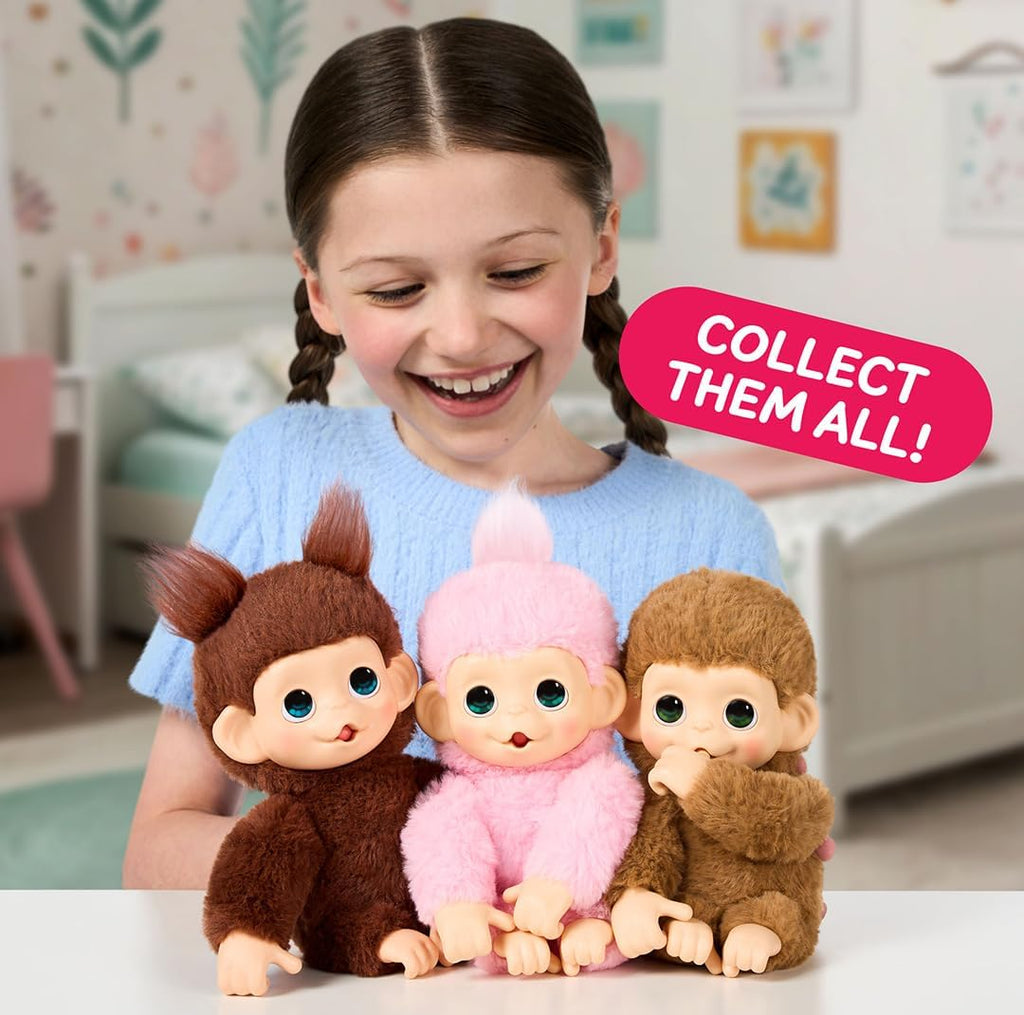 Little Live Pets Baby Monkey Minis y Pepi Peach. Juguete interactiv...