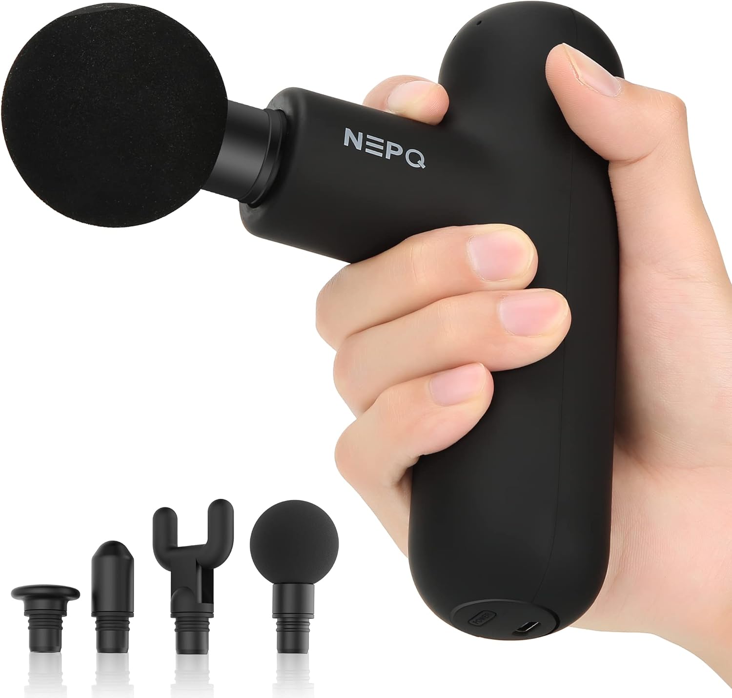 NEPQ Mini Pistola de Masaje, Potente Pistola de Percusión de Tejido...