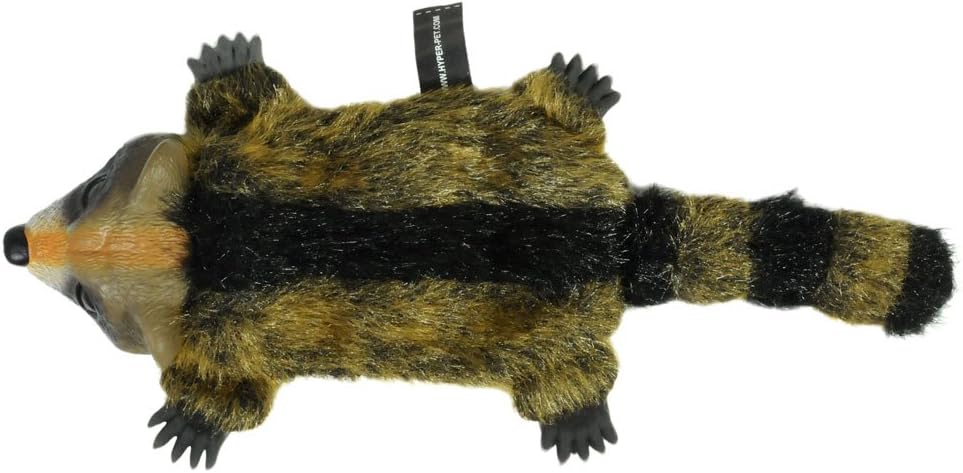 Hyper Pet Juguete de peluche para perro de mapache Real Skinz