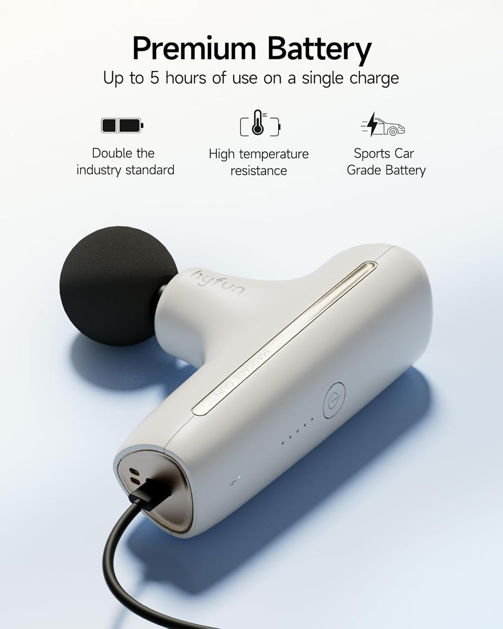 HYFUN H1 Super Mini Massage Gun, Compact Portable Deep Tissue Massa...