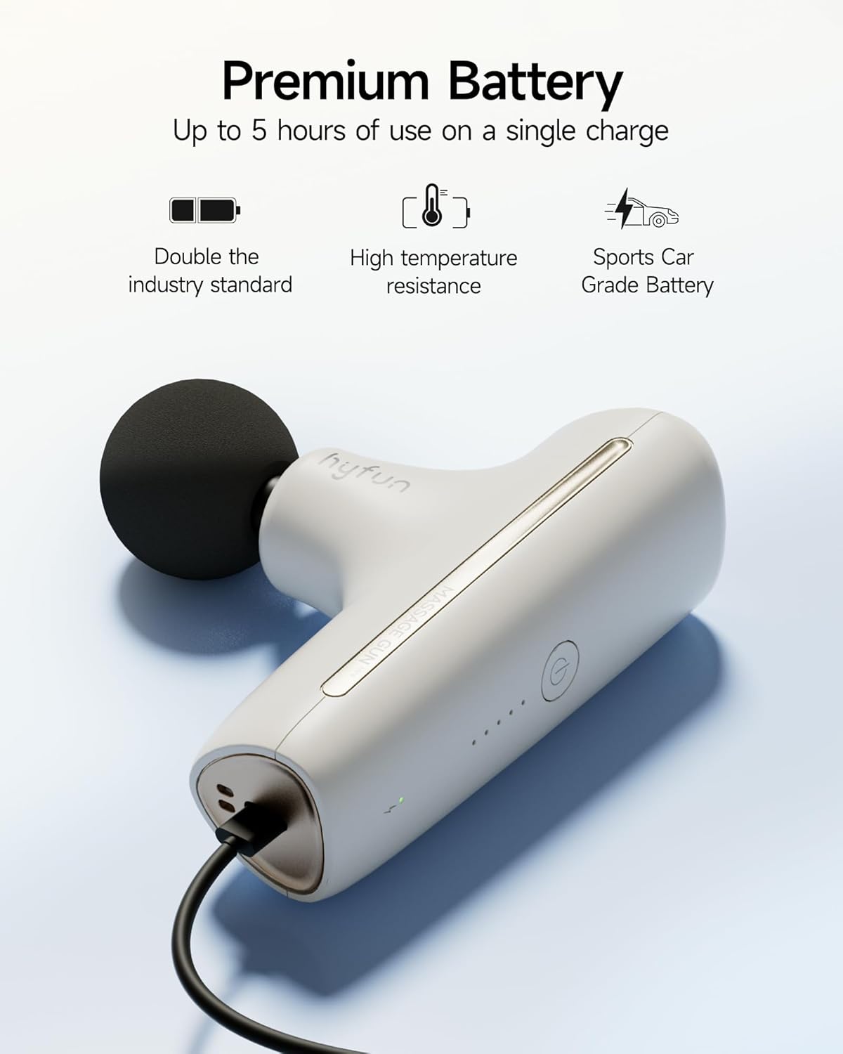 HYFUN H1 Super Mini Massage Gun, Compact Portable Deep Tissue Massa...