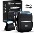 Afeitadora eléctrica 2 en 1 para hombres - Afeitadora de láminas pa...