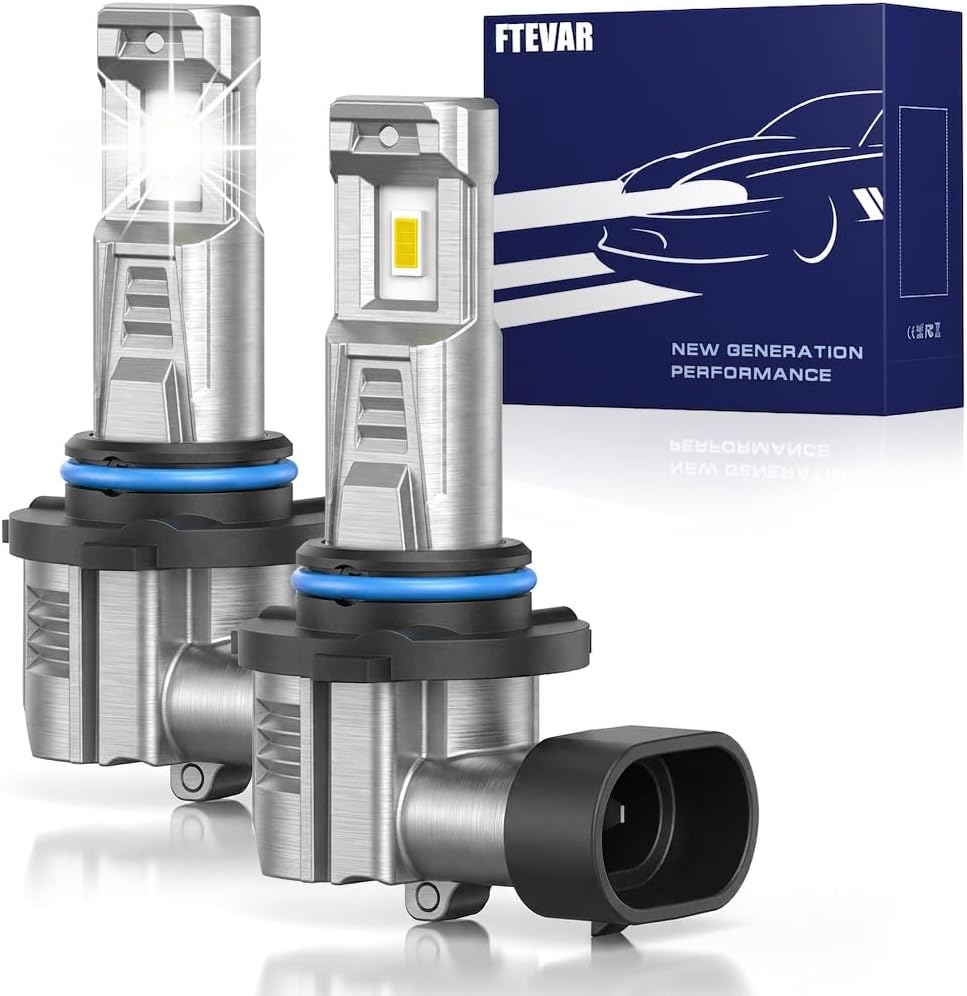 FTEVAR Bombillas 9006 o luces antiniebla 9006, 30000LM 6500K súper...