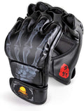 ZooBoo Guantes de MMA, guantes de boxeo de medio dedo, mitones de M...