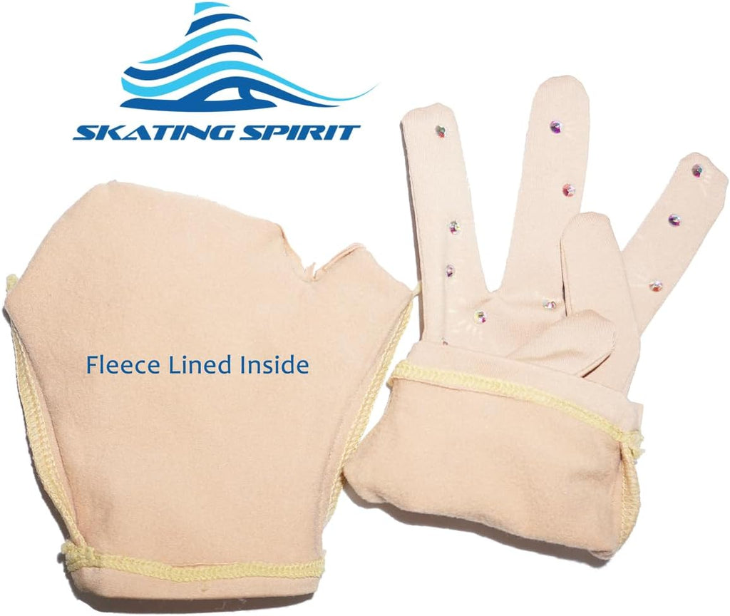 Skating Spirit Guantes térmicos de competición de patinaje artístic...