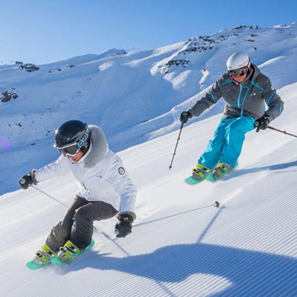 Snow Pro - Juego de mini patines cortos de esquí, patines ajustable...