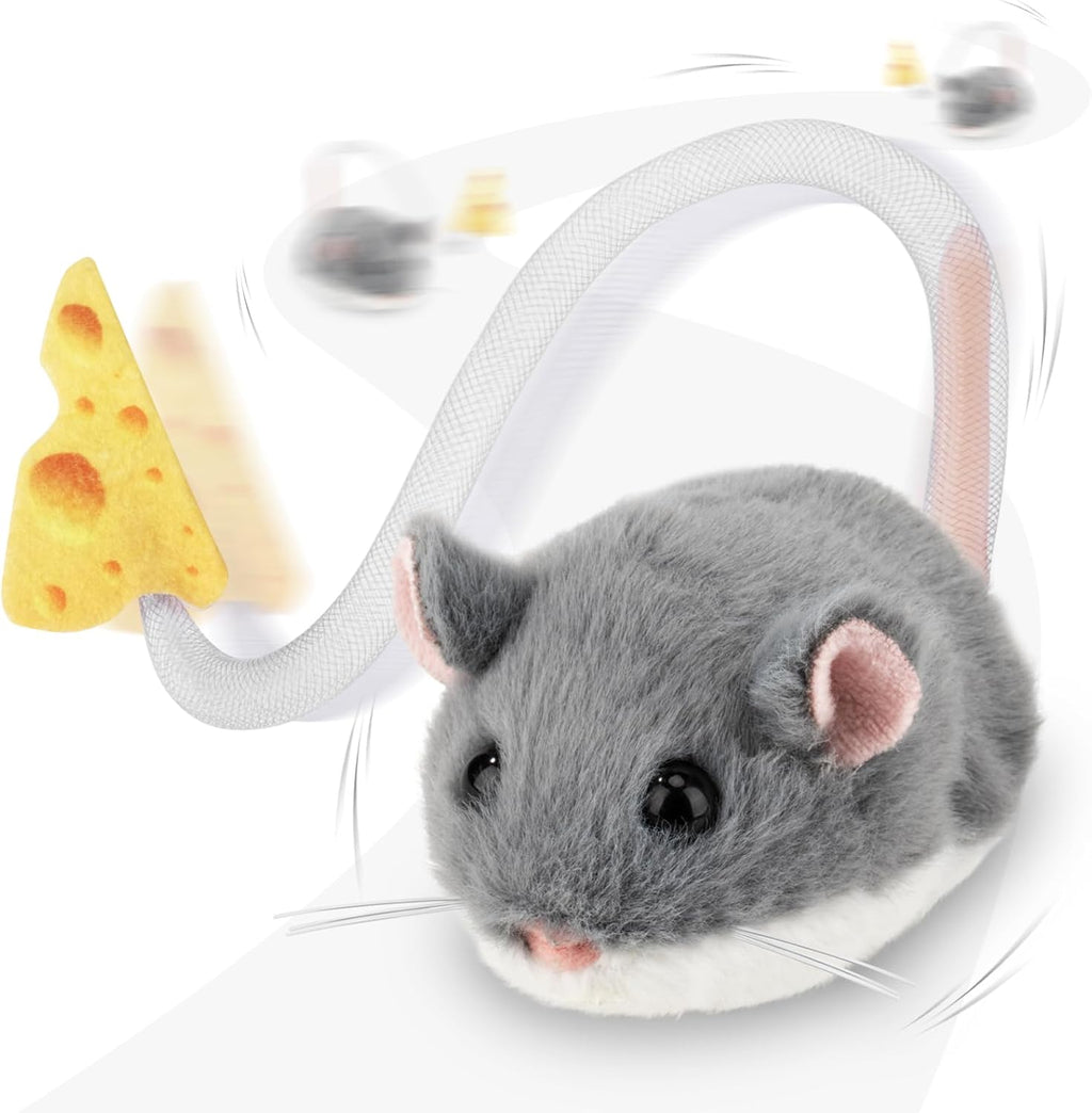 Migipaws MigiMouse - Juguete interactivo para gatos con rodamiento...