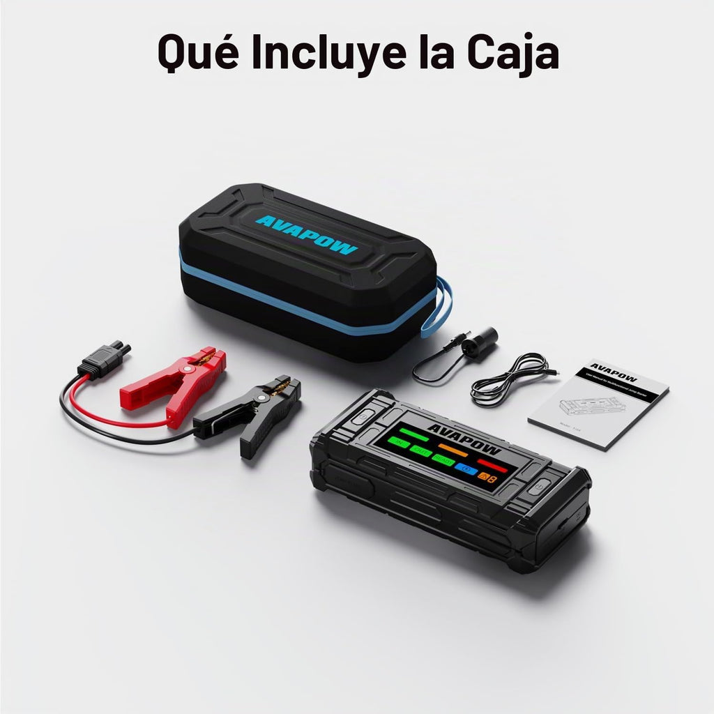 AVAPOW TJ18 5000A Batería Arrancador Portátil con Pantalla HD de 4&...