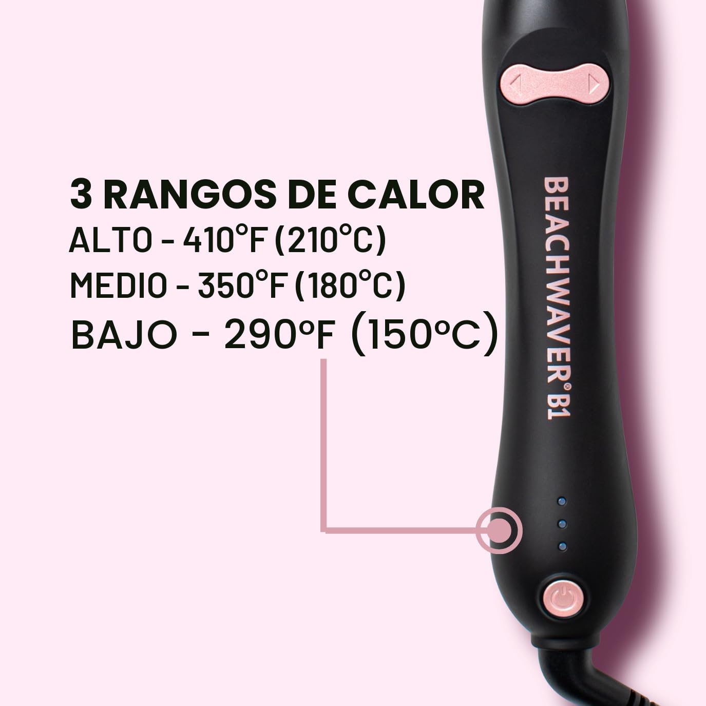 Beachwaver Rizador giratorio B1 \u2013 Rizador automático de cerámi...
