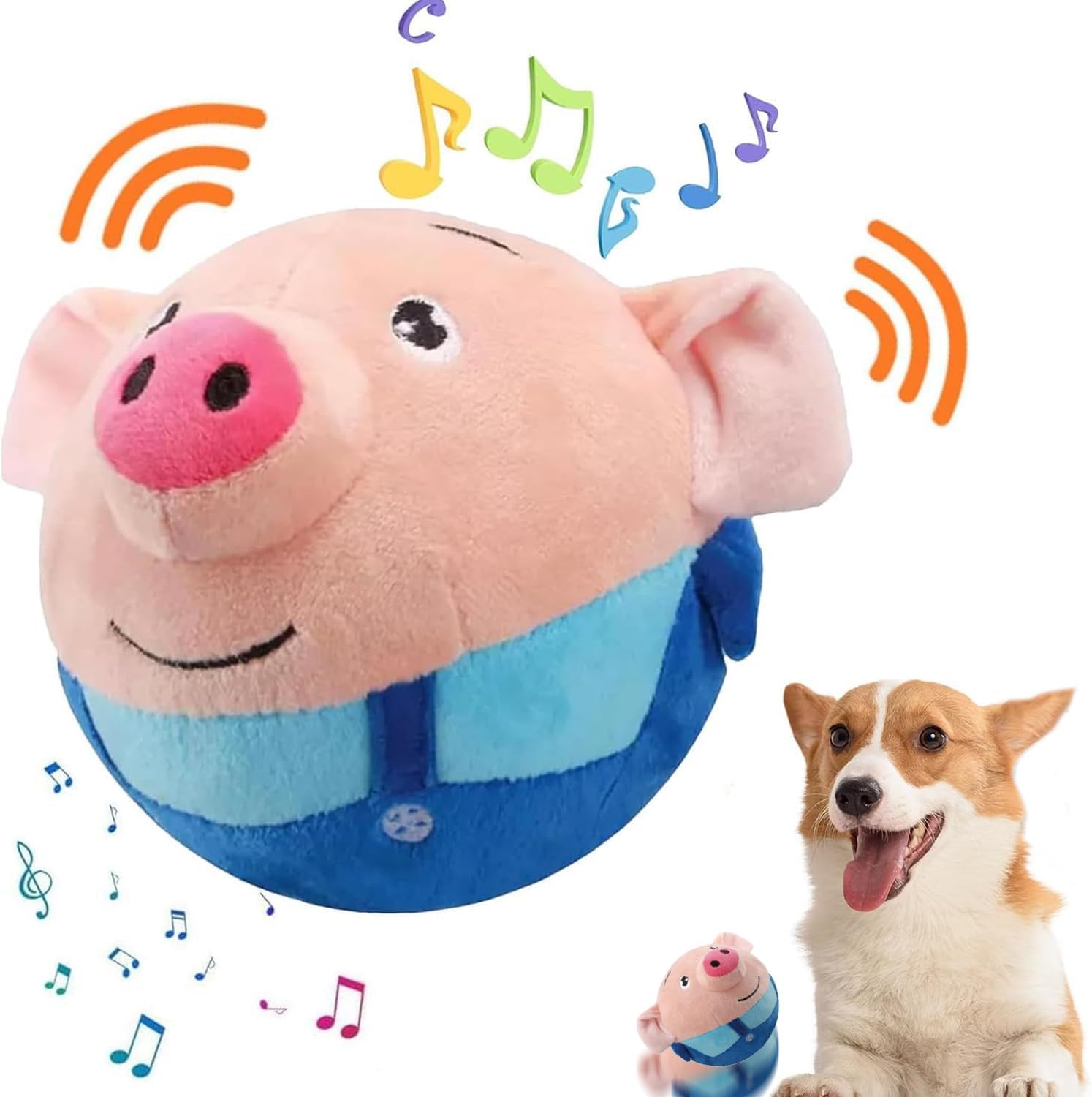 OTXKXBLP Juguete de Peluche Activo y en Movimiento para Mascotas, J...