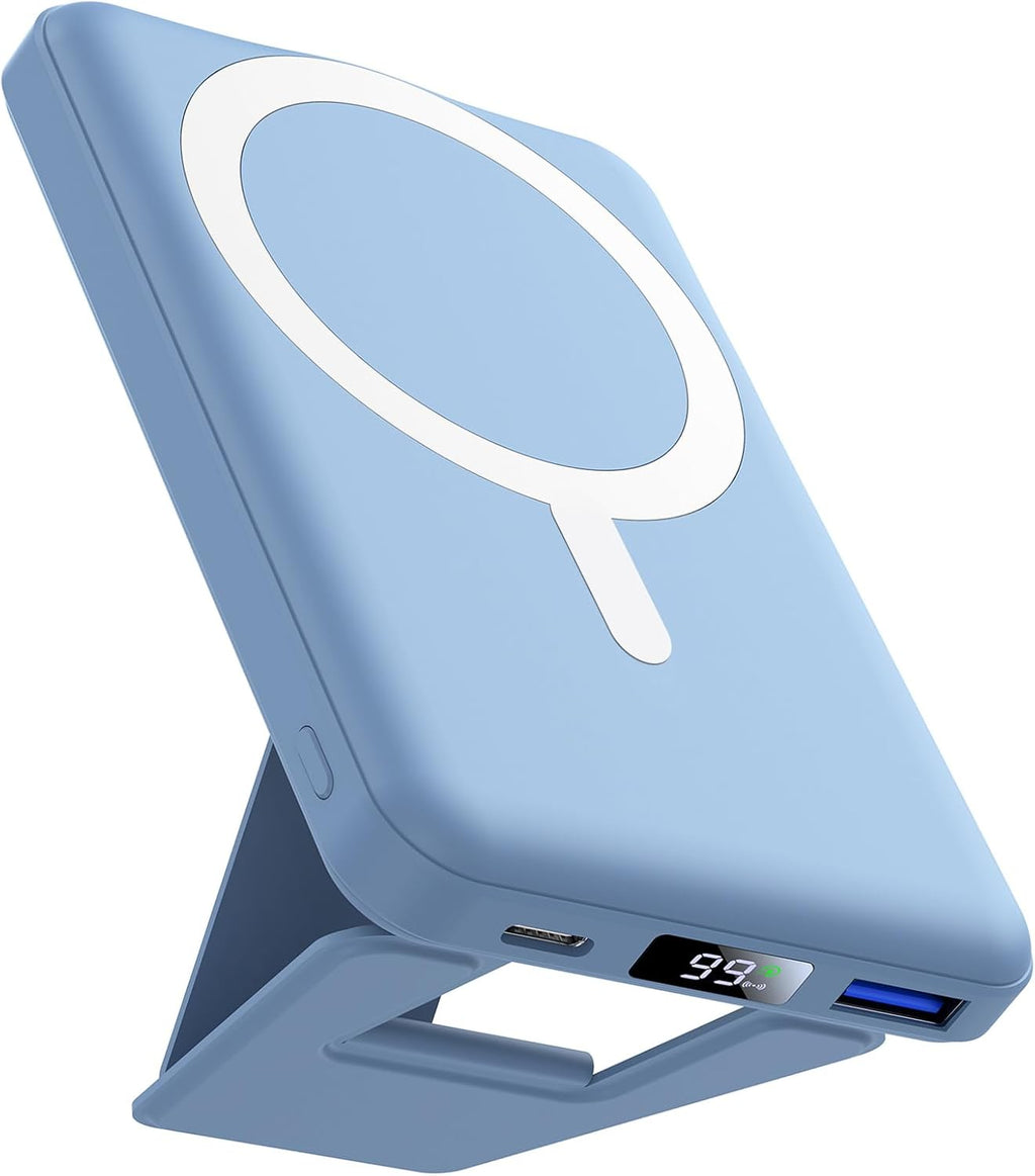 AOGUERBE para Magsafe Power Bank, paquete de batería magnético pleg...