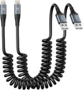Cable de carga para iPhone de 6 pies para automóvil, cable Lightnin...