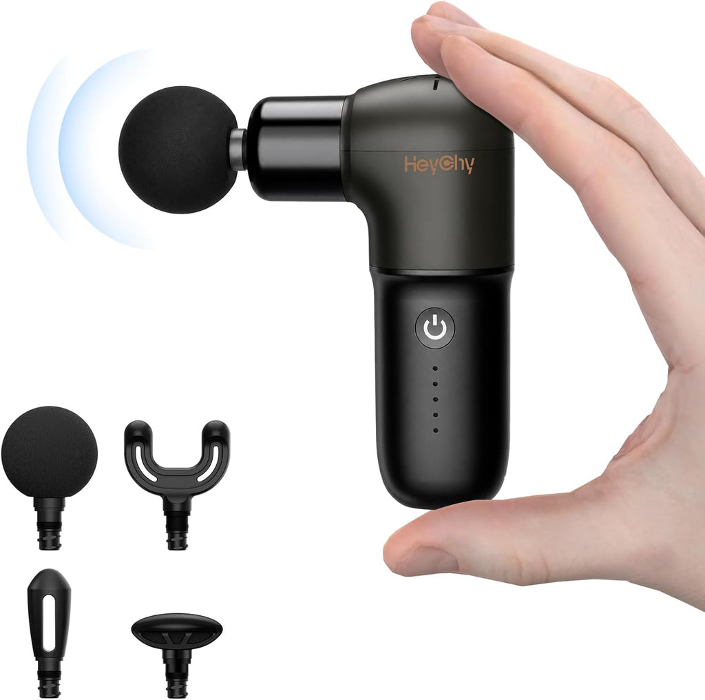 HEYCHY Super Mini Pistola de Masaje, Masajeador de Percusión para T...