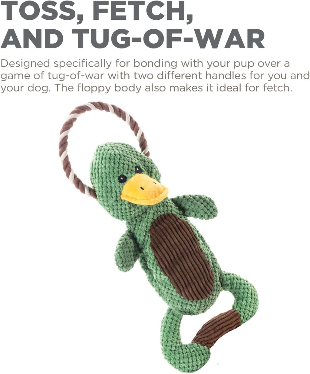 Outward Hound Scrunch Bunch Duck Juguete Interactivo de Peluche con...