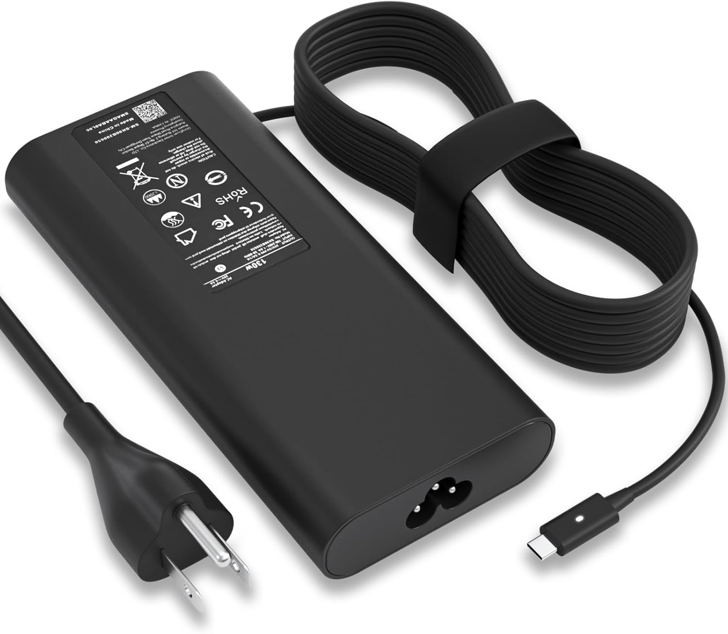 Cargador de laptop USB C de 130W compatible con computadora Dell XP...