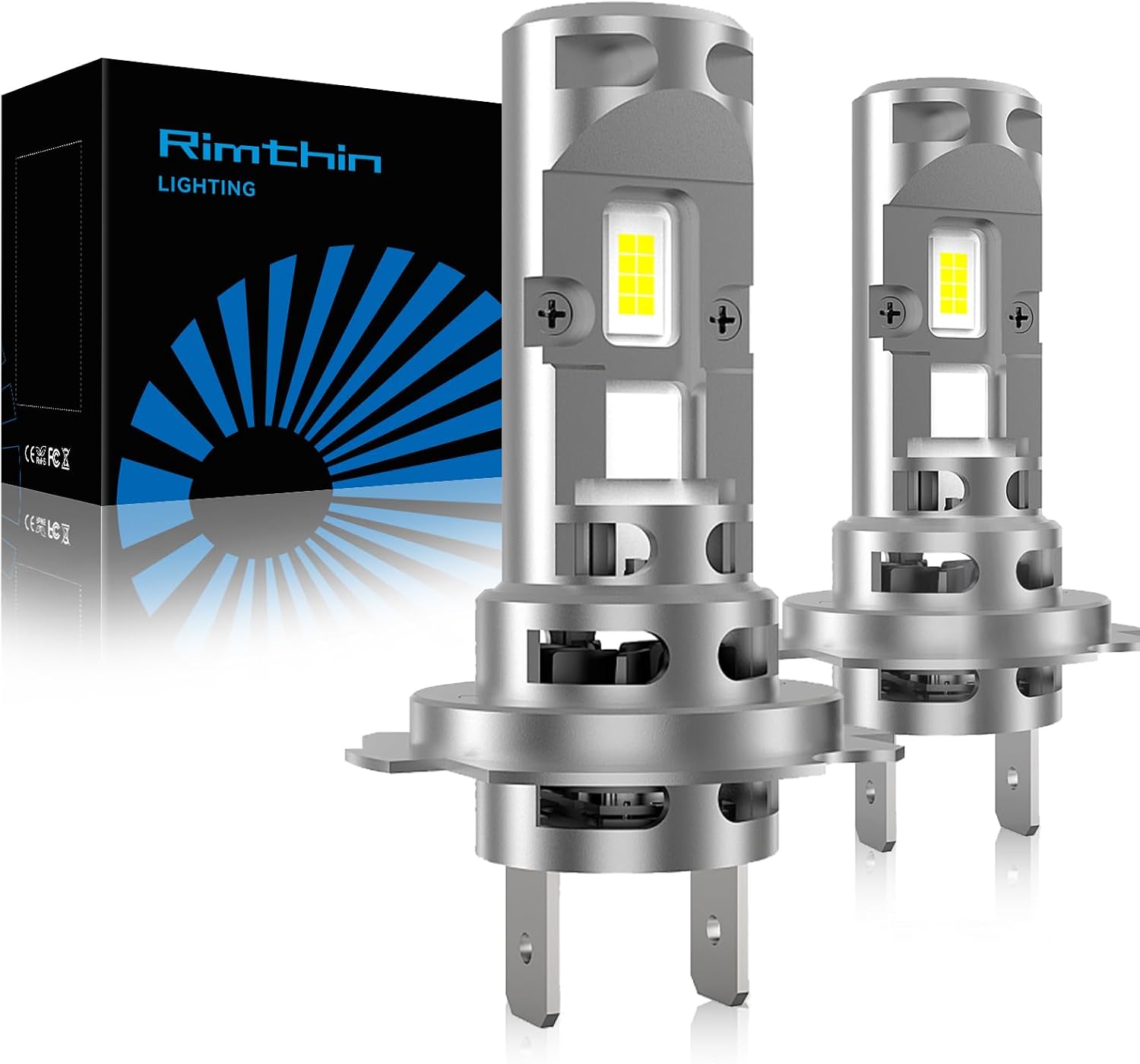 rimthin H7 Bombillas antiniebla, 6000 K, luz antiniebla blanca fría...