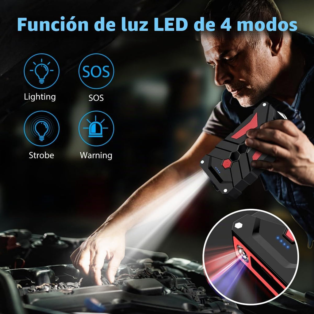 BIUBLE - Arrancador de batería para automóvil 12V, 6000A pico 21800...