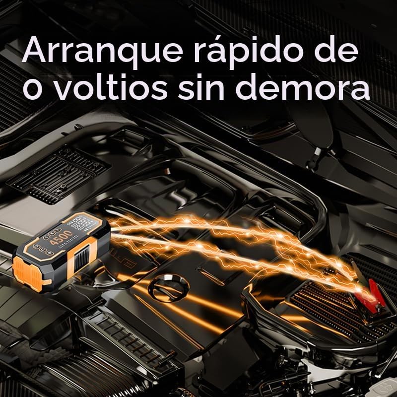 Arrancador portátil de 6000 A con compresor de aire, arrancador de...