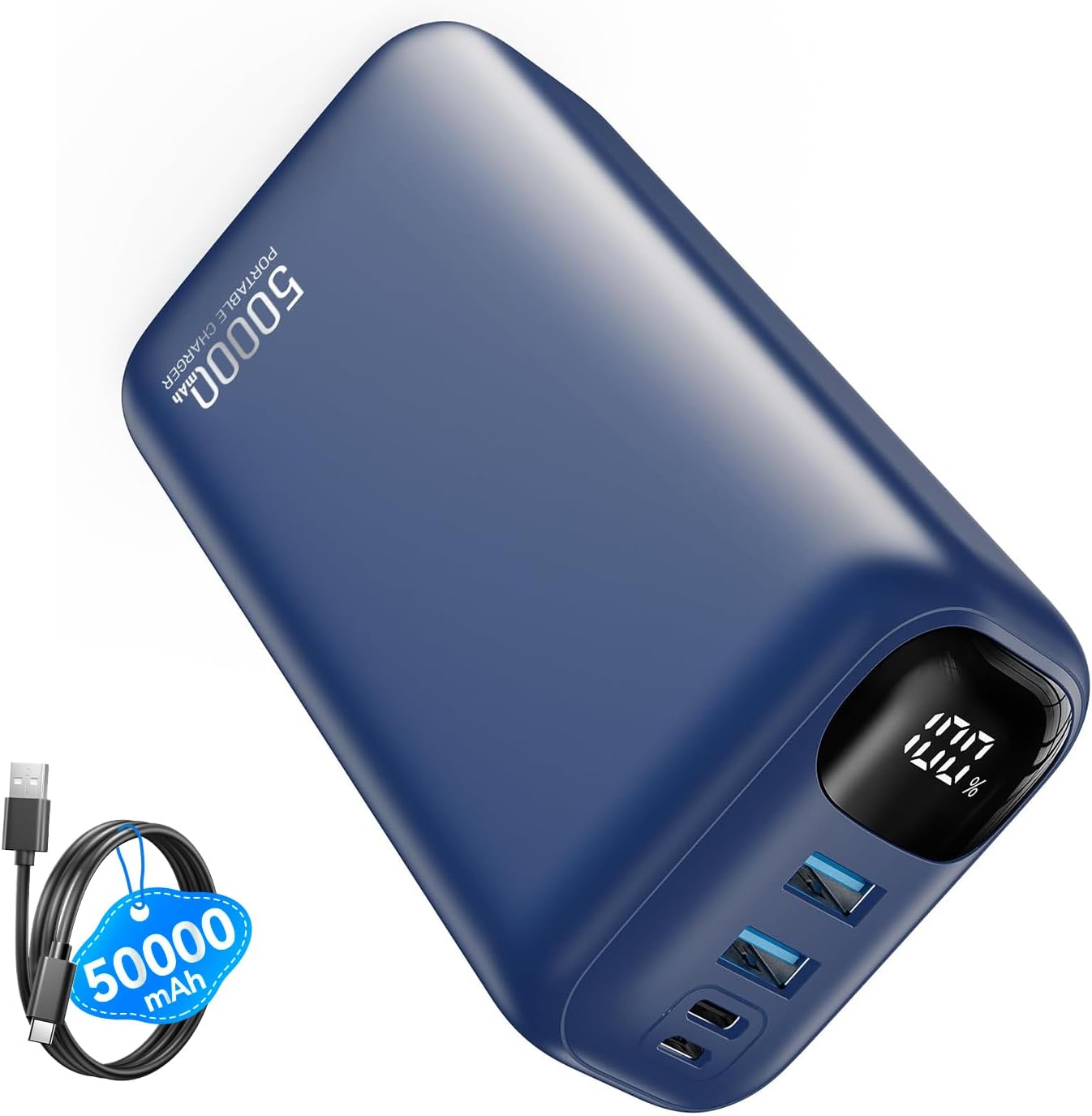 PIFFA Cargador portátil Power Bank - Paquete de batería de 50000 mA...