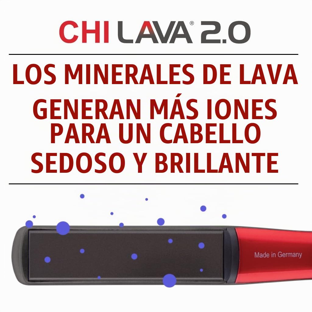Plancha para peinado CHI Lava 2.0, alisador de cabello plano para u...