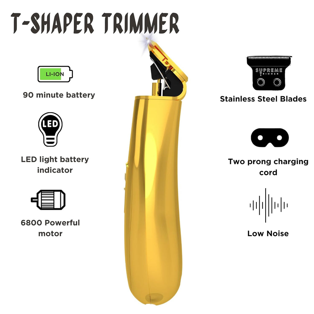 Supreme Trimmer T Shaper - Recortadora de pelo para hombres | 90 mi...