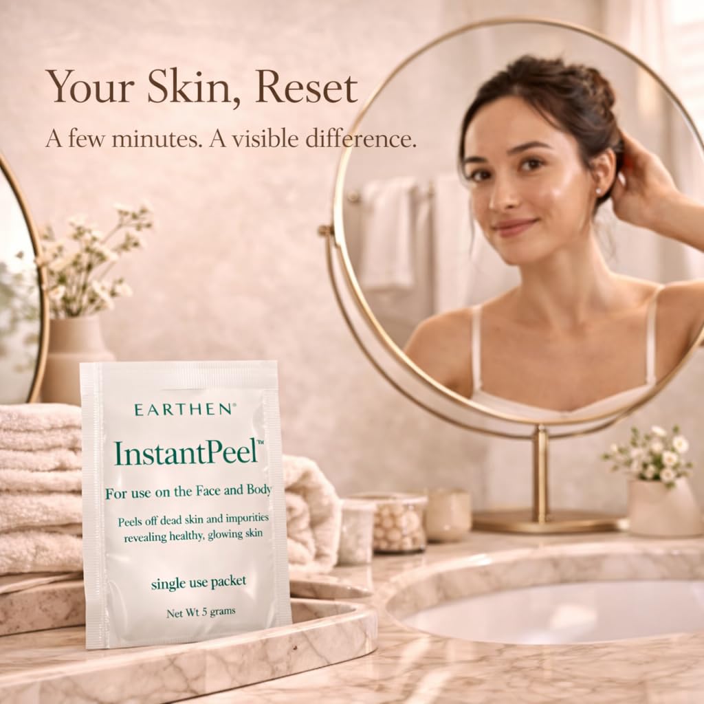 Earthen - Paquetes exfoliantes instantáneos \u2013 Exfoliante facia...