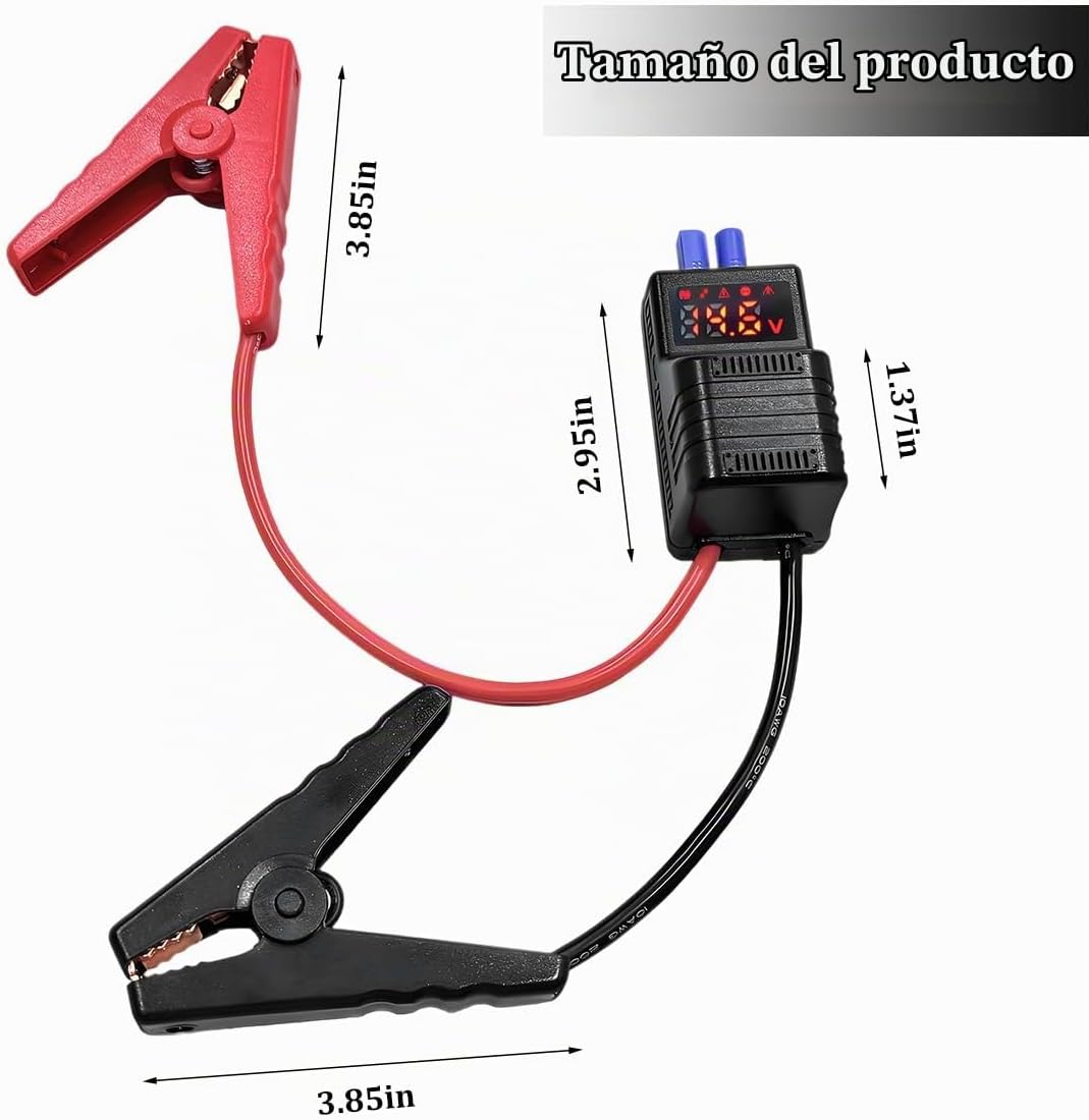 Osilly Abrazaderas de arranque para automóvil, 12 V, cables de abra...