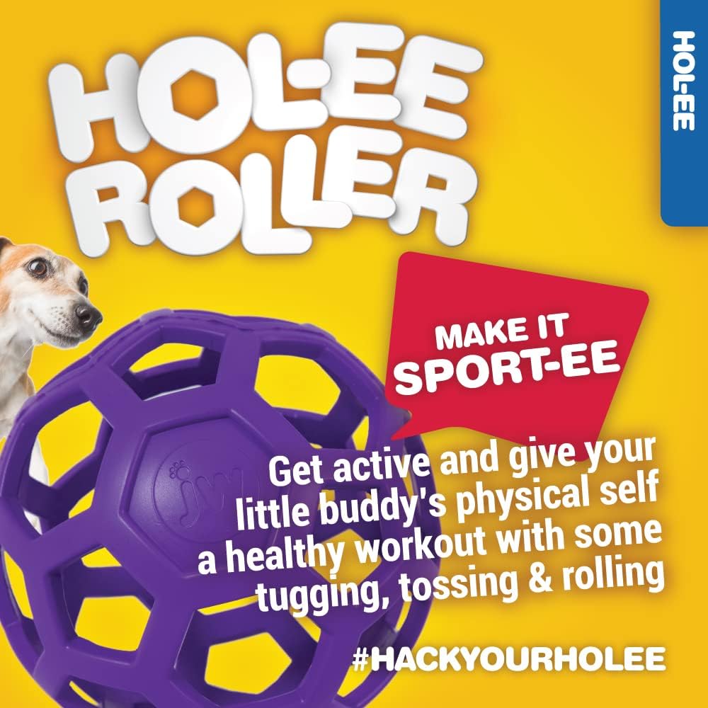 JW Pet Hol-ee Roller - Bola de rompecabezas de juguete para perros,...