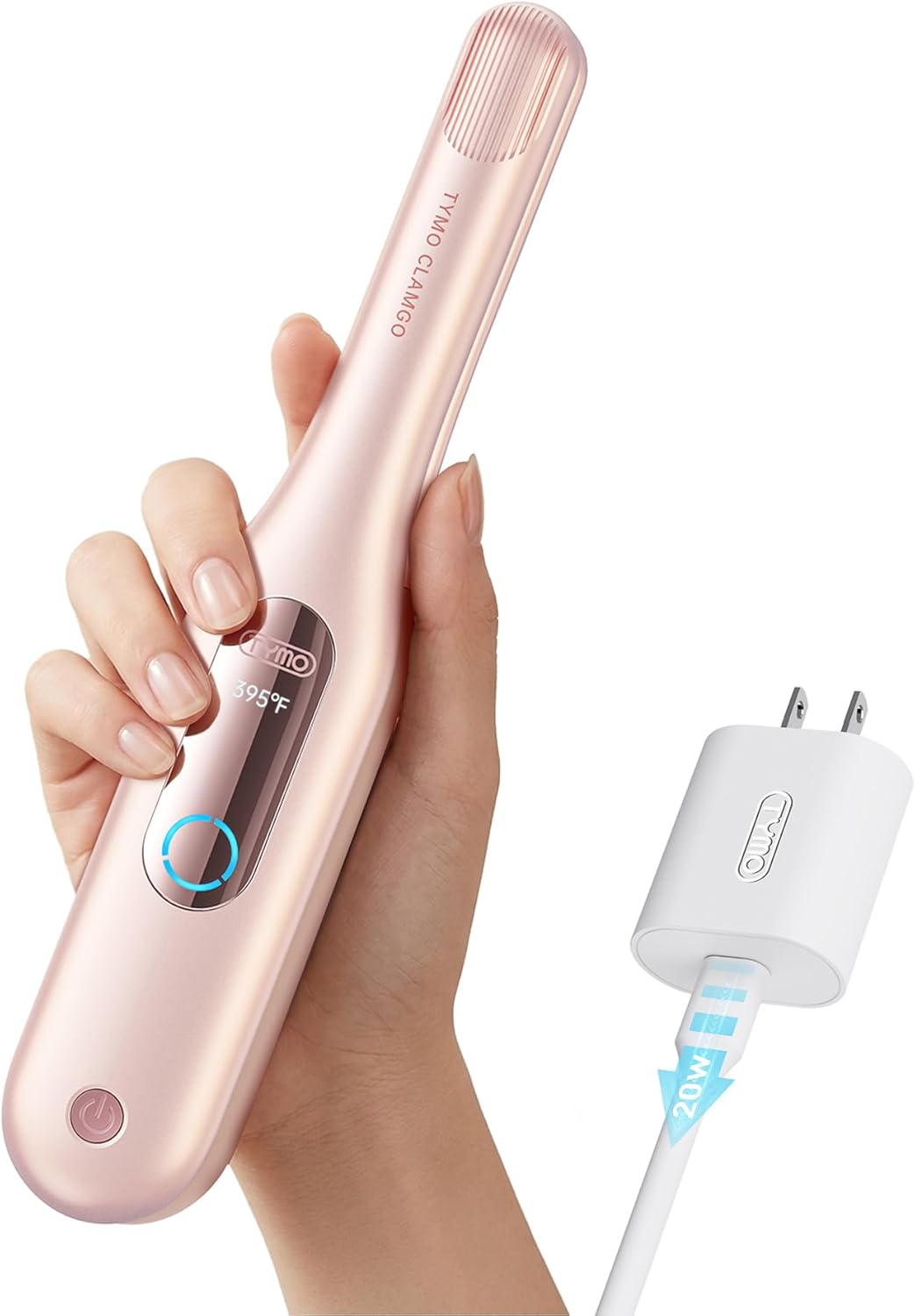 TYMO Mini plancha plana inalámbrica, mini plancha rizadora de pelo...