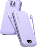 Cargador portátil, 12000 mAh, 22,5 W, USB C, carga rápida, con cabl...