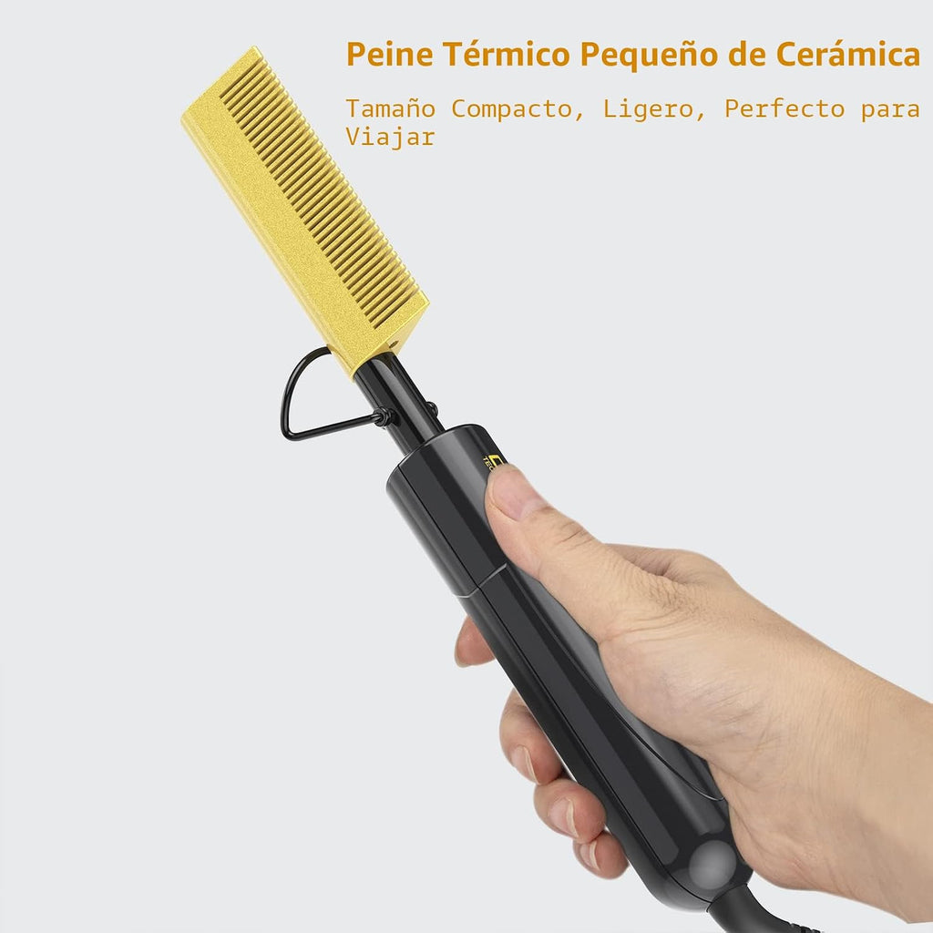 DAN Technology Hot Comb Electric para pelucas, voltaje dual para vi...