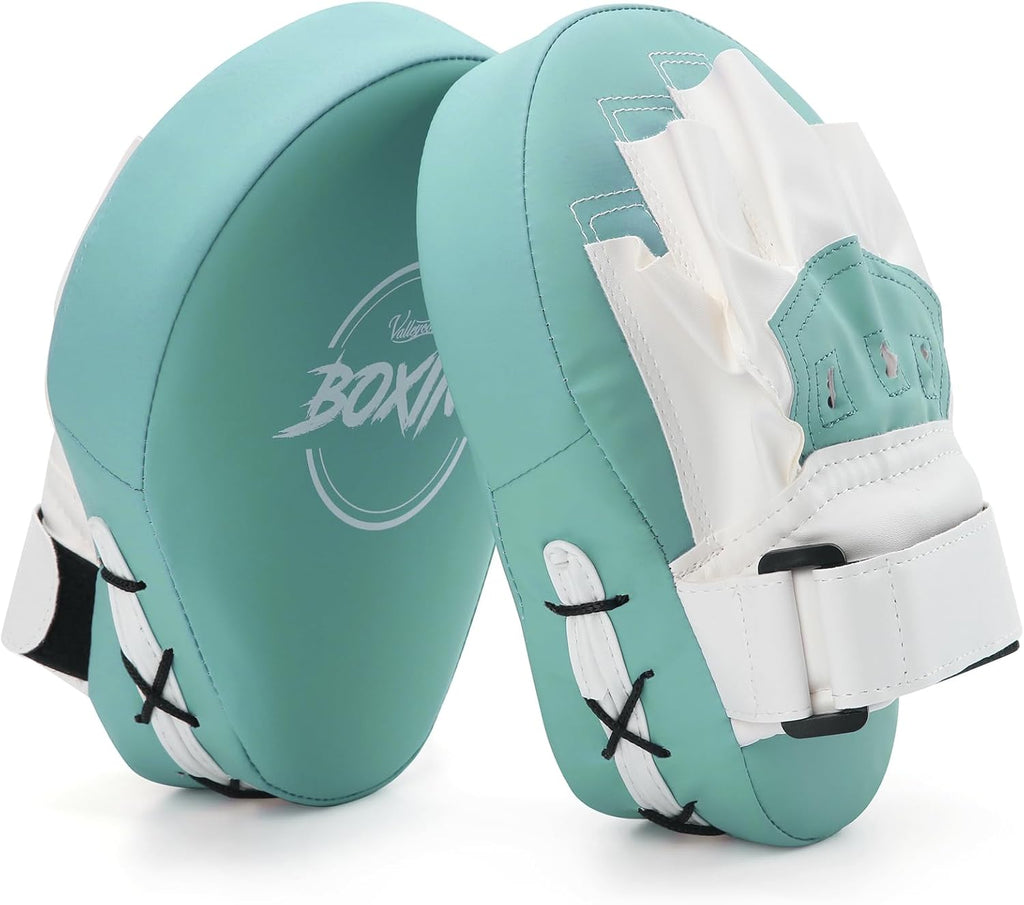 Valleycomfy - Manoplas de boxeo curvadas de piel sintética para ent...