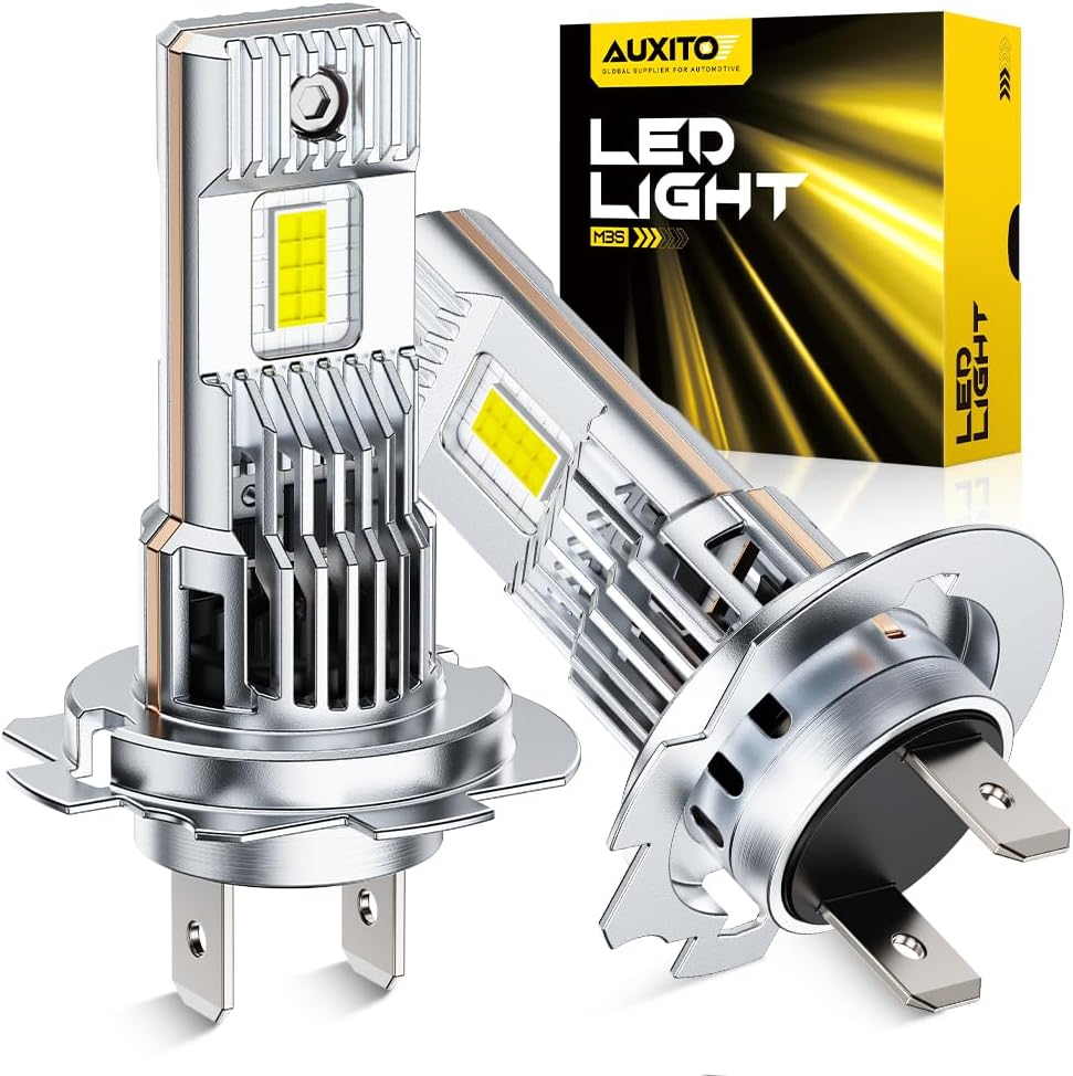 AUXITO Bombillas LED H7 mejoradas, 900% superbrillantes, luces inal...