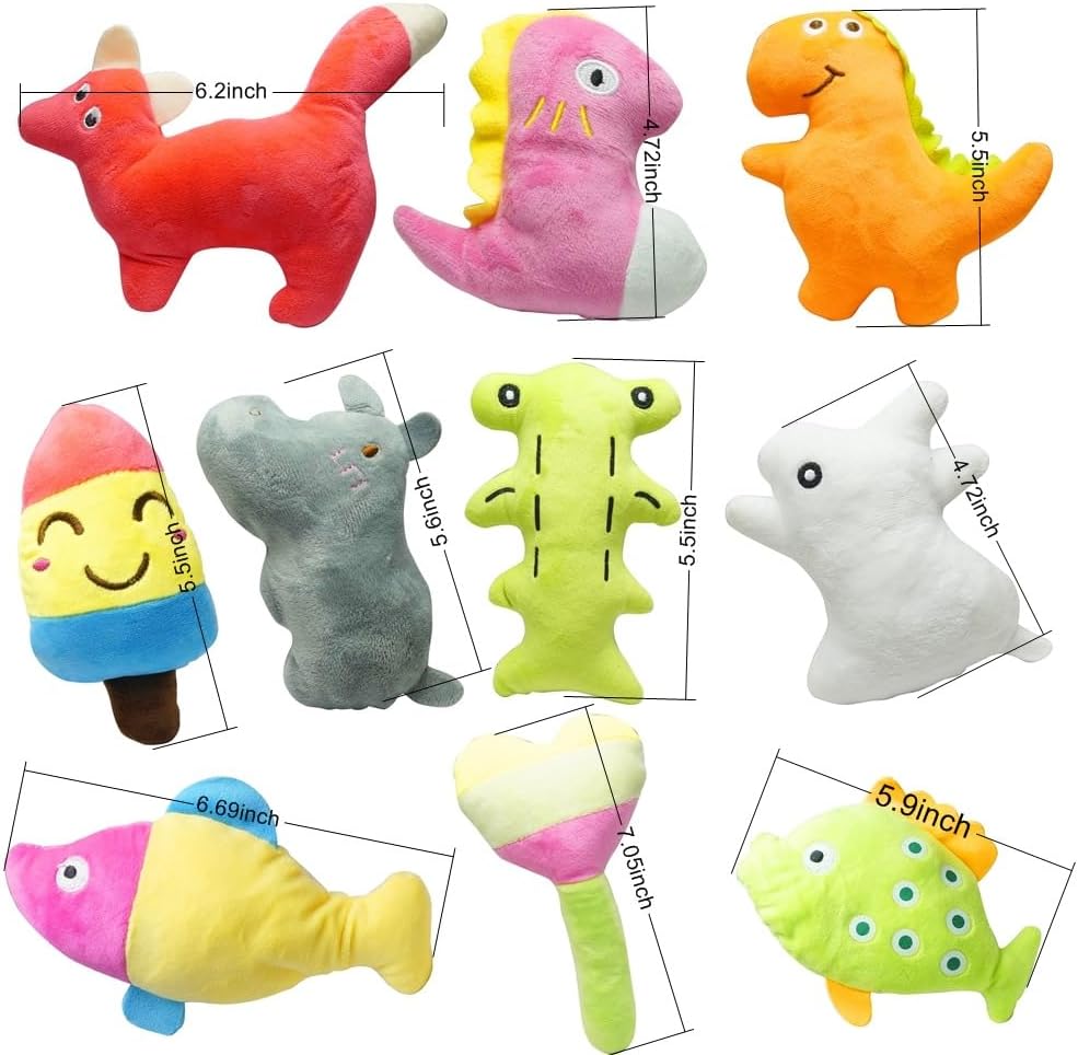 SZKOKUHO Cute Animal Designs - Juguetes chirriantes suaves para per...