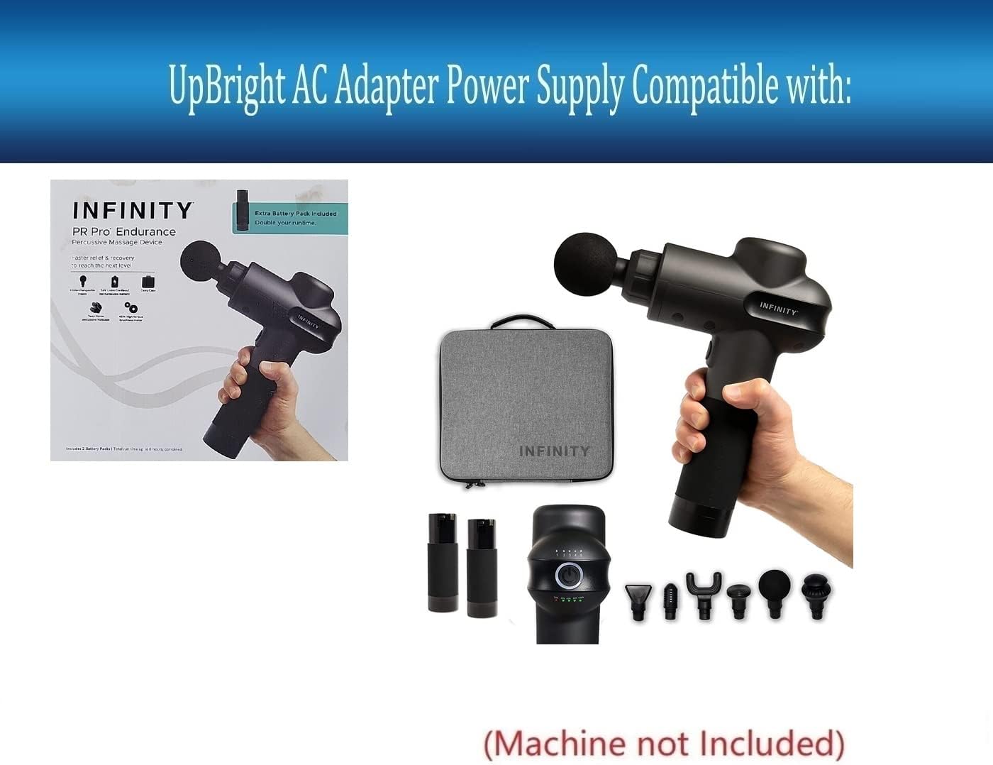 UpBright Adaptador de 26 V CA\/CC compatible con Infinity PR Pro En...