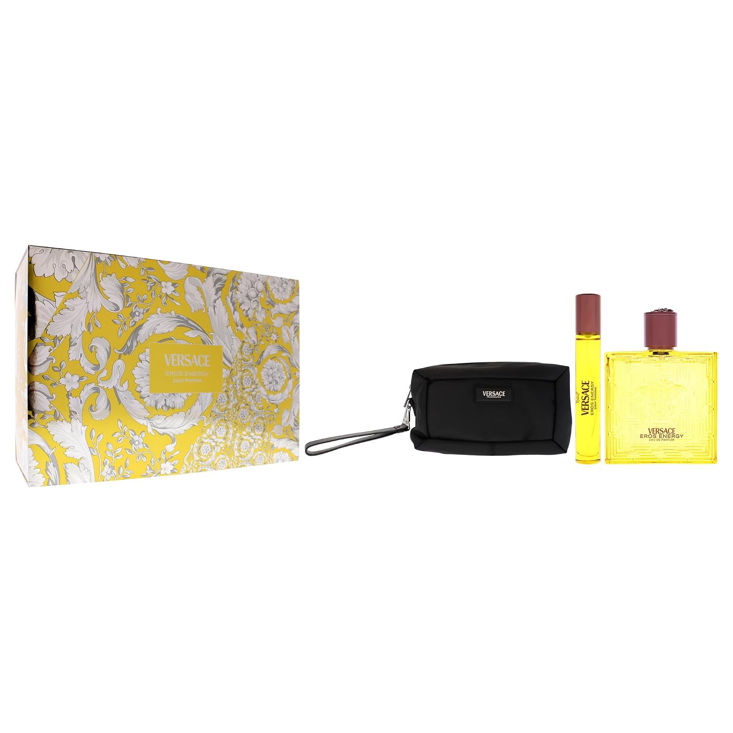 Versace Eros Energy by Versace - Juego de regalo de 3 piezas de 3.4...