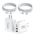 Paquete de 2 bloques de carga rápida para iPhone 17 16 15 Pro Max,...