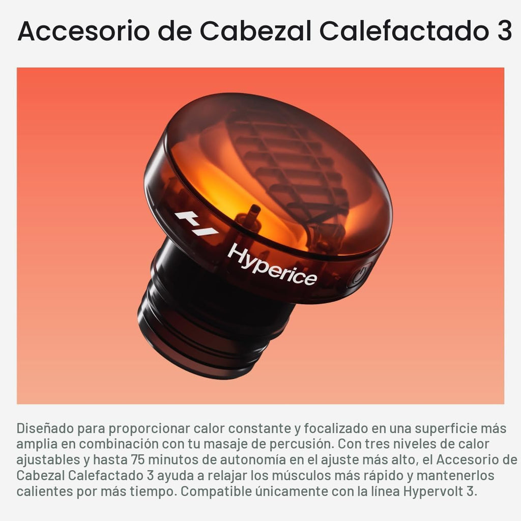 Hyperice Hypervolt 3 - Pistola de masaje de percusión de mano con t...