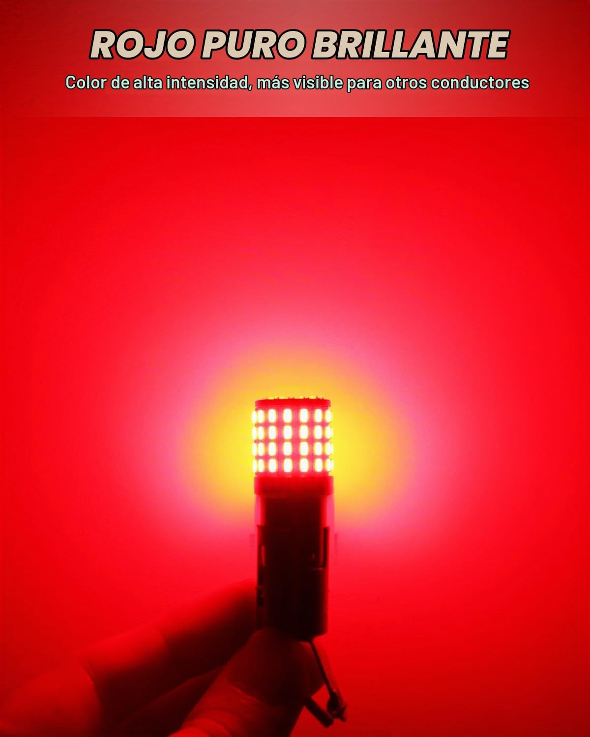 PHINLION 1157 Bombillas LED Rojas, Super Brillantes P28\/8W 2057 23...